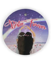 Bestie Forever 2 Ornament Christmas Circle Ornament (Wood tile