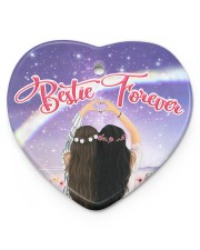 Bestie Forever 2 Ornament Christmas Heart Ornament (Porcelain) tile