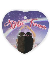 Bestie Forever 2 Ornament Christmas Heart Ornament (Wood) tile
