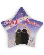 Bestie Forever 2 Ornament Christmas Star Ornament (Wood) tile