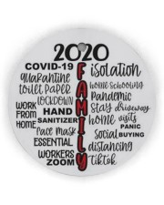 2020 HAND Christmas Ornament Circle Ornament (Wood tile