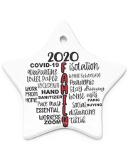 2020 HAND Christmas Ornament Star ornament - single (porcelain) front