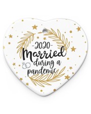 2020 Merried Christmas Ornament Heart ornament - single (porcelain) front