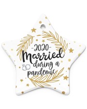 2020 Merried Christmas Ornament Star Ornament (Porcelain) tile