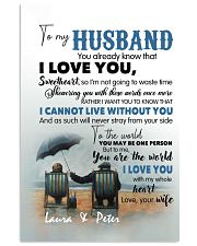 To My Husband DD011523DH Customize Name Vertical Poster tile