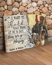 Horsing Customize Name 24x16 Gallery Wrapped Canvas Prints aos-canvas-pgw-24x16-lifestyle-front-12