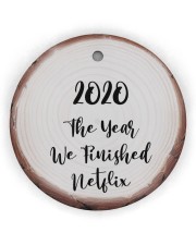 The Year 2020 Finished - Chiristmas Ornament Circle Ornament (Wood tile