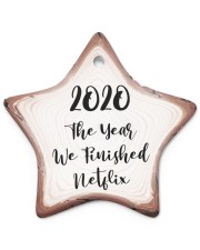 The Year 2020 Finished - Chiristmas Ornament Star Ornament (Porcelain) tile