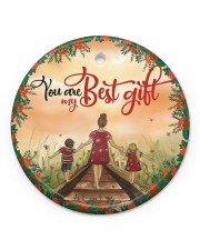 Best Gift Ornament Christmas Circle Ornament (Porcelain) tile
