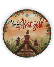 Best Gift Ornament Christmas Circle Ornament (Wood tile