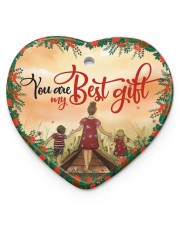 Best Gift Ornament Christmas Heart ornament - single (porcelain) front