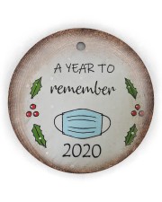 2020 Remember Christmas Ornament Circle Ornament (Wood tile