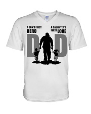 Daughter and son V-Neck T-Shirt tile