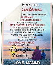 Grandma Grandson beautiful MAMMY Sherpa Fleece Blanket tile