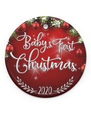 Baby's first Christmas - Chiristmas Ornament Circle Ornament (Porcelain) tile