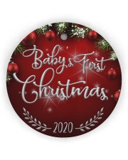Baby's first Christmas - Chiristmas Ornament Circle Ornament (Wood tile
