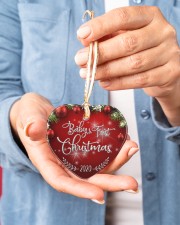 Baby's first Christmas - Chiristmas Ornament Heart ornament - single (porcelain) aos-heart-ornament-single-porcelain-lifestyles-01