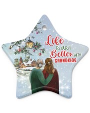 Life better 2 Christmas Star ornament - single (porcelain) front