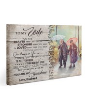 To My Wife DD011516MA Customize Name 30x20 Gallery Wrapped Canvas Prints front