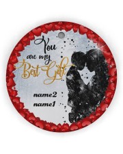 Best Gift Hands Ornament Christmas 8 Personalize Circle Ornament (Wood tile