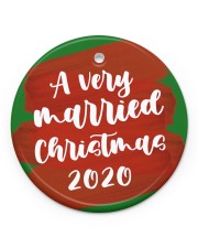 Married -Chiristmas Ornament Circle Ornament (Porcelain) tile