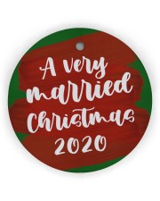 Married -Chiristmas Ornament Circle Ornament (Wood tile