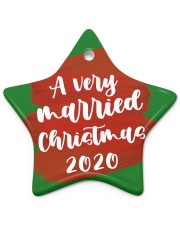 Married -Chiristmas Ornament Star Ornament (Porcelain) tile