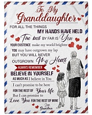 Grandma Granddaughter My Hands Blanket Large Fleece Blanket - 60" x 80" front