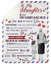 Grandma Granddaughter My Hands Blanket Sherpa Fleece Blanket tile
