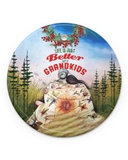 Life better Christmas Circle Ornament (Porcelain) tile