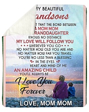 Grandma Grandson beautiful MOM MOM Sherpa Fleece Blanket tile