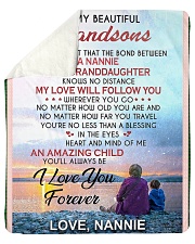 Grandma Grandson beautiful NANNIE Sherpa Fleece Blanket tile