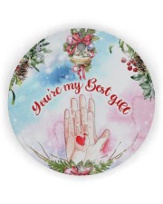 Best Gift Hands Ornament Christmas 4 Circle Ornament (Wood tile