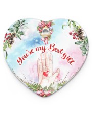 Best Gift Hands Ornament Christmas 4 Heart ornament - single (porcelain) front