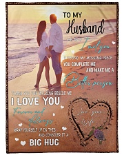 To My Husband DD011612MA Blanket Customize Name Large Fleece Blanket - 60" x 80" front