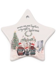 Christmas Family Together Star Ornament (Porcelain) tile