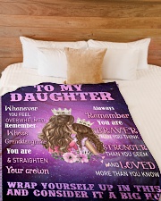 Mother daughter Princesses 2 Blanket Large Fleece Blanket - 60" x 80" aos-coral-fleece-blanket-60x80-lifestyle-front-02