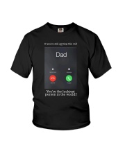Luckiest call Dad Youth T-Shirt tile