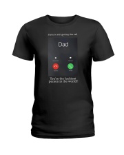 Luckiest call Dad Ladies T-Shirt tile