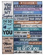 Grandma Granddaughter Sunshine MIMI Fleece Blanket tile
