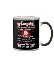 My daughter is my baby hooded -back Color Changing Mug tile