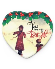 Best Gift Hands Ornament Christmas 7 Heart Ornament (Porcelain) tile