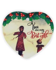 Best Gift Hands Ornament Christmas 7 Heart Ornament (Wood) tile