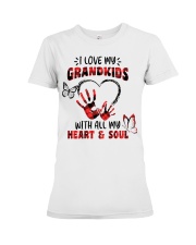 Grandparent Grandchildren Heart and Soul Premium Fit Ladies Tee tile