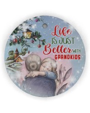Life better 3 Ornament Christmas Circle Ornament (Wood tile