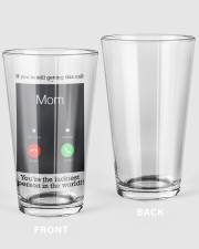 The Luckiest callo Mom2 Pint Glass tile
