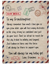 Grandmother Granddaughter Airmail Stronger 2 Large Fleece Blanket - 60" x 80" front