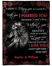 I Love You DD011918DH Customize Name Large Fleece Blanket - 60" x 80" front
