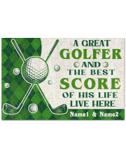 A Great Golfer DD010721NA Customize Name Doormat 22.5" x 15" front