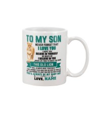 Mother Son Old Lion Mug Personalize Mug front